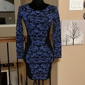 🌺MM COUTURE blue and black Sweater Dress Size S